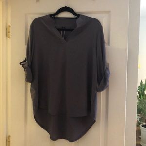 BRAND NEW Gray Face Face Blouse